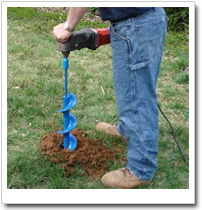 Post hole augers, due to their longer length, are designed for the heaviest duty half inch drills