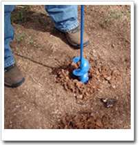 Bulb augers, garden augers fit on a regular drill